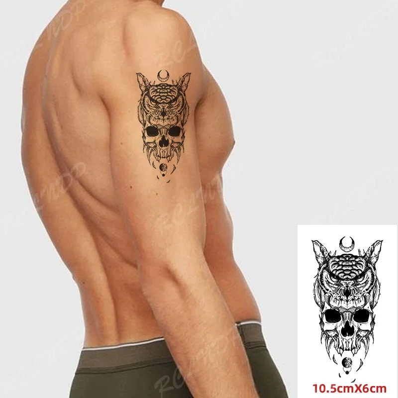 Waterproof Temporary Tattoo Sticker Shark Big Fish Anchor Sea Animal Body Art Flash Tatto Fake Tatoo for Women Men