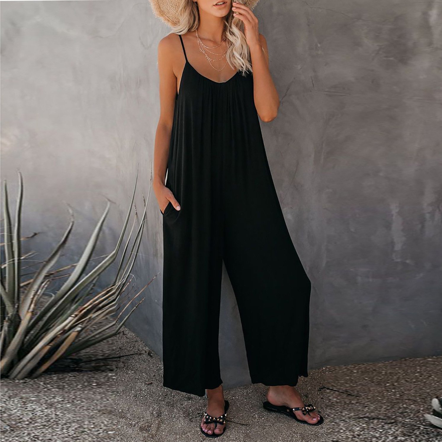 🔥Hot Sale 49% off 🔥Ultimate Flowy Jumpsuit with Pockets Buy 2 Extra 10% OFF