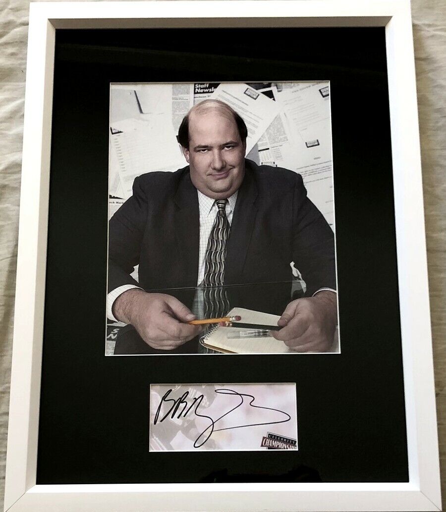 Brian Baumgartner autograph signed framed w/ The Office 8x10 Kevin Malone Photo Poster painting