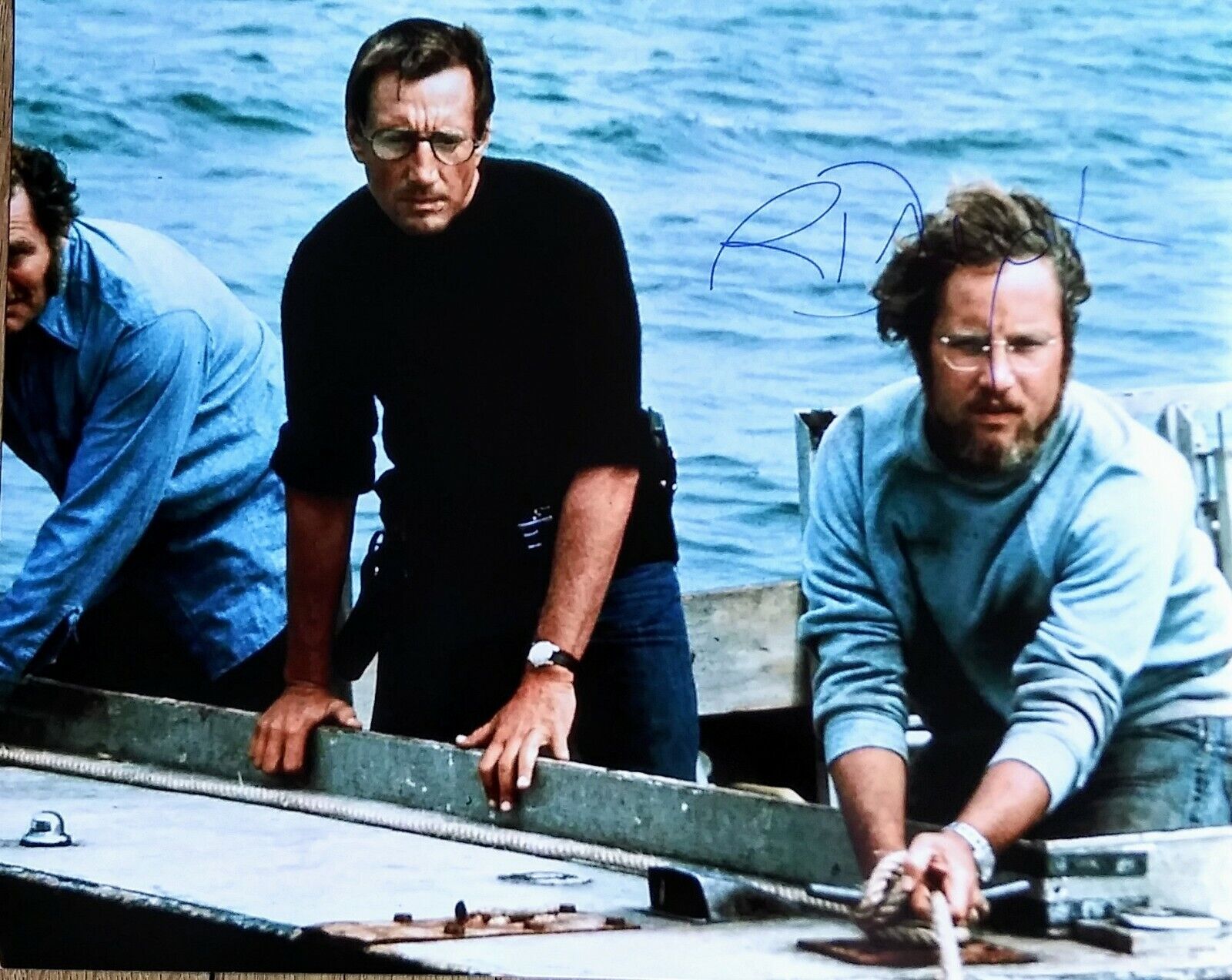 RICHARD DREYFUSS AUTOGRAPHED JAWS 8X10 Photo Poster painting - HOOPER