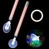 (US Local)3pcs/set Luminous Diamond Painting Tool 360°Fast Scroll Wheel Point Drill Pen Include Double-sided Tape Contact Roller Kit