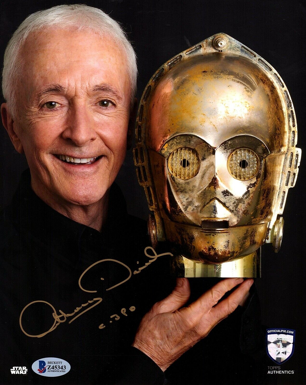 ANTHONY DANIELS Signed STAR WARS C3-P0