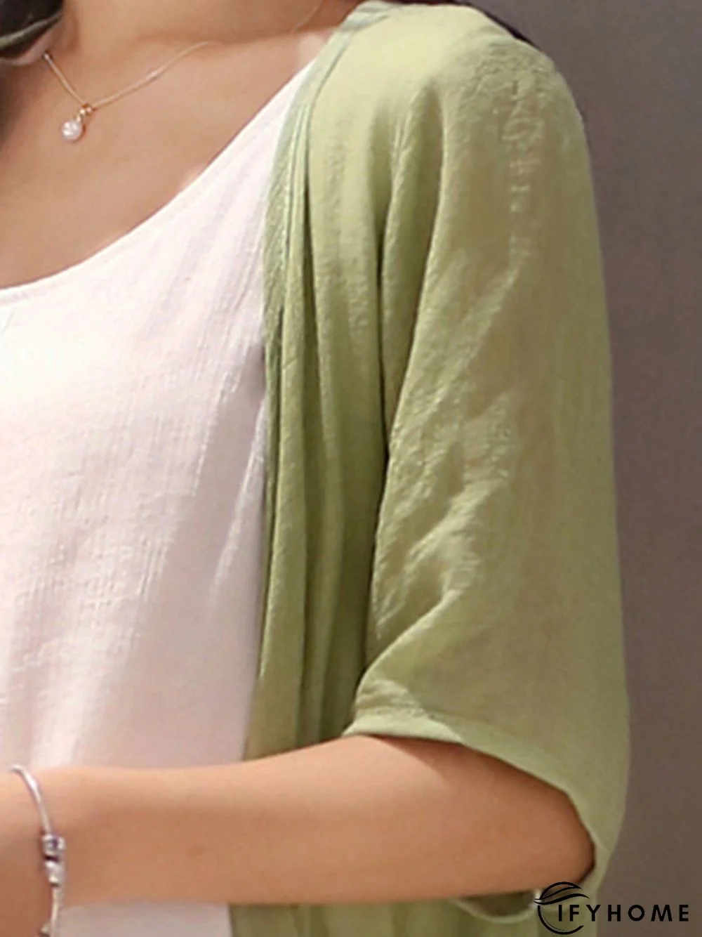 Casual Crew Neck Two Piece Buttoned Casual Dress | IFYHOME