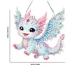 Diamond Painting Single-Side Blue Wing Dragon Hanging Pendant for Office Decor