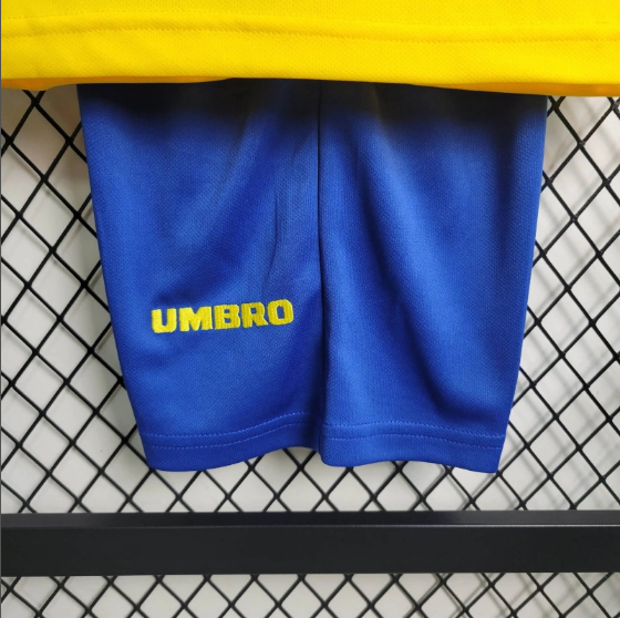 1994 Retro Brazil Home Kids Kit Football jersey Thai Quality