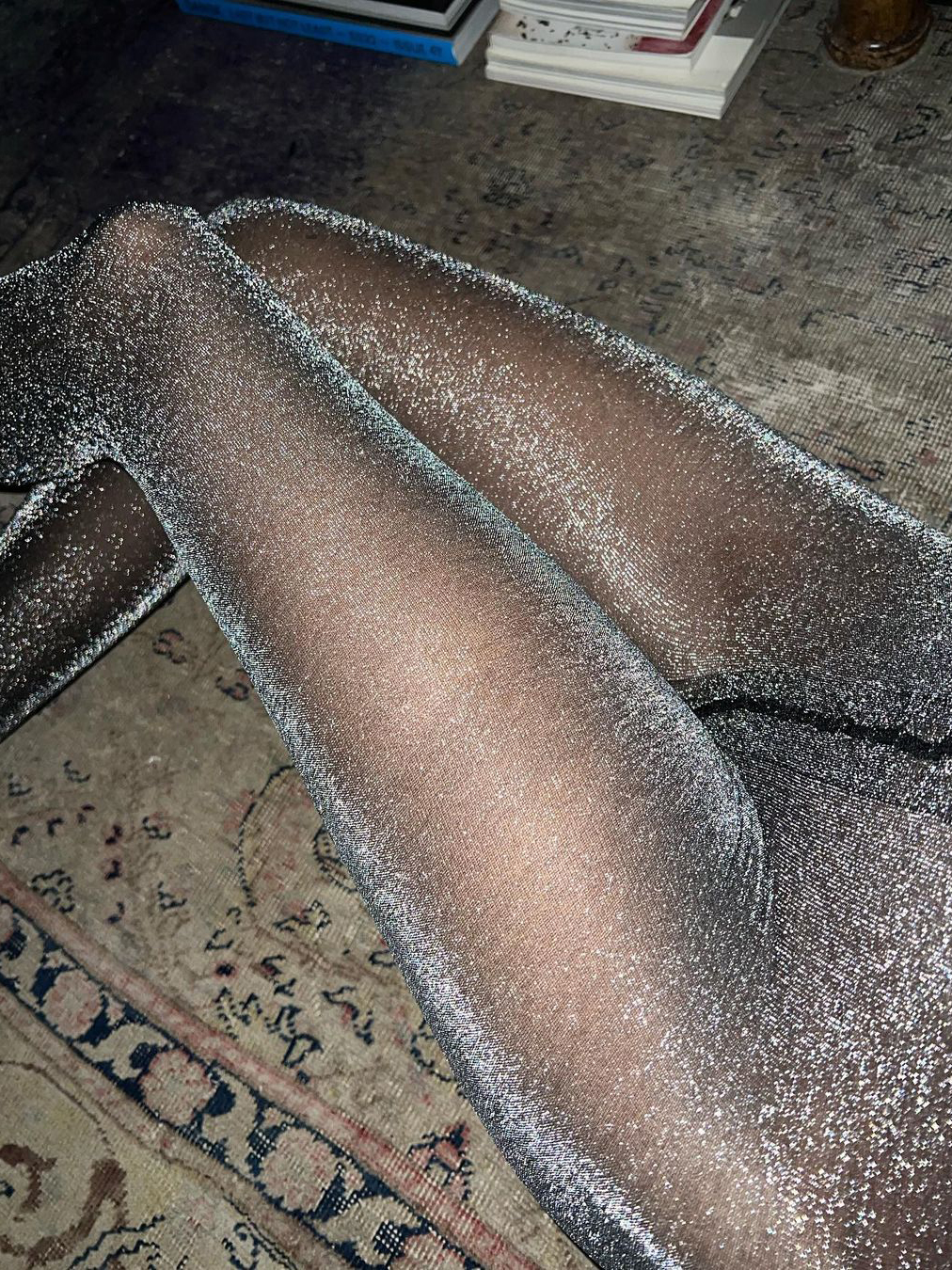 Ootddress Glitter Patchwork Sexy Tights Lingerie Solid Skinny See-Through High Waist Ladies Outfit Streetwear Summer 2025 Leggings