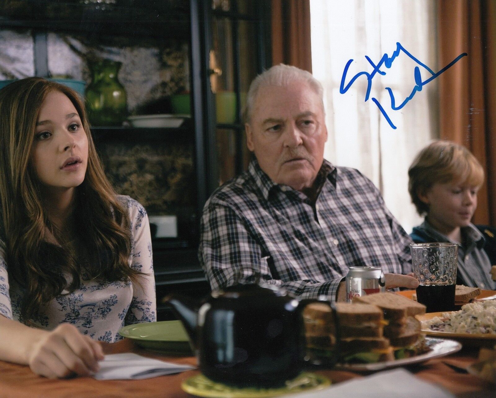 STACY KEACH signed (IF I STAY) 8X10 Photo Poster painting *PROOF* GRAMPS W/COA