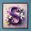Flower Letters-Full Round Diamond Painting 40*40CM