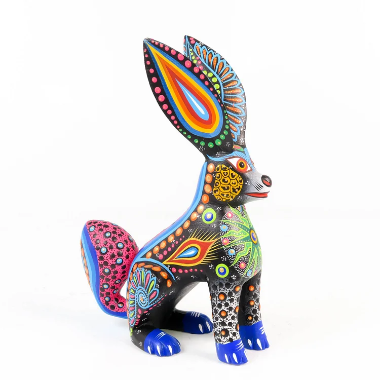 Black Rabbit - Oaxacan Alebrije Wood Carving