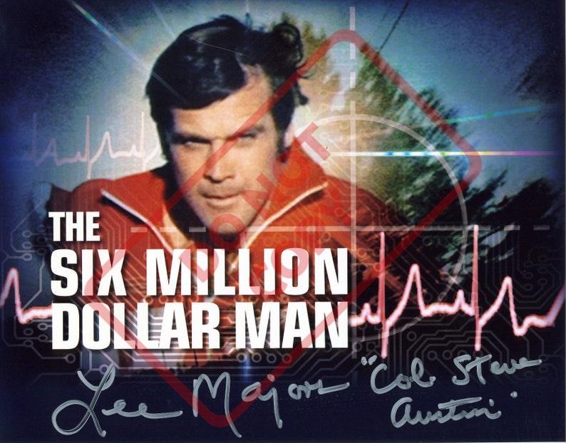 Lee Majors The Six Million Dollar Man 8.5x11 Autographed Signed Reprint Photo Poster painting