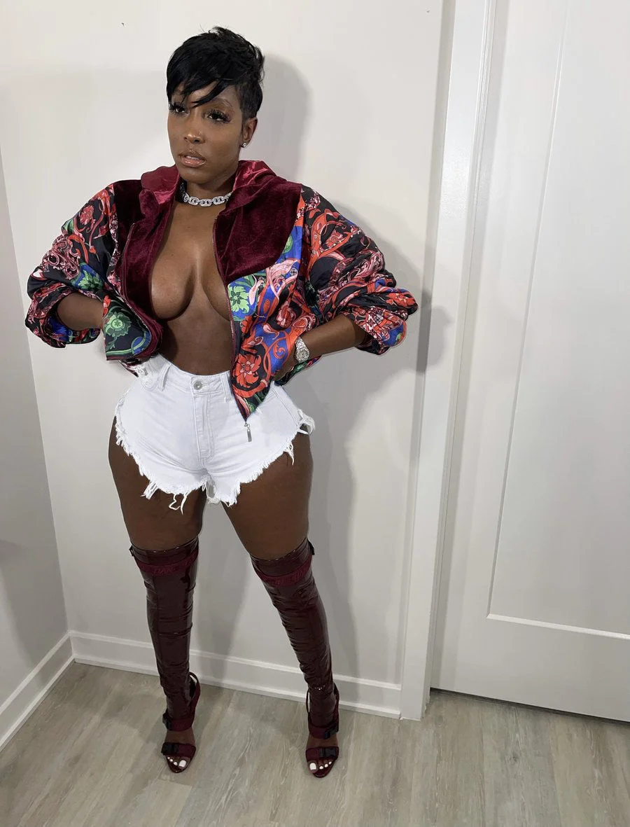 Uveng Street Ripped Stretch Denim Women's Shorts