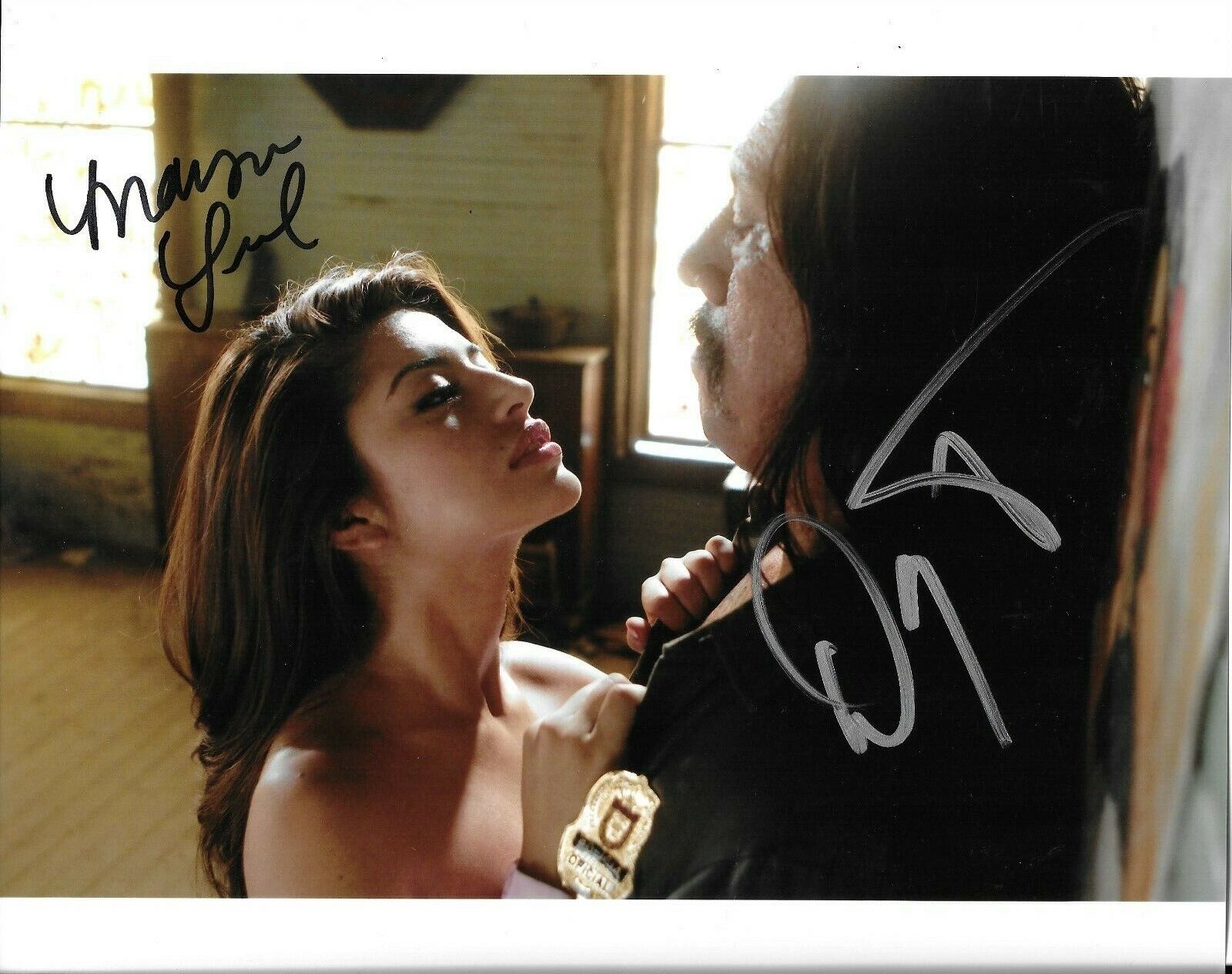 Machete autographed Photo Poster painting signed 8x10 #2 Mayra Leal and Danny Trejo