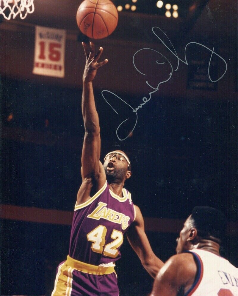 James Worthy Autographed Signed 8x10 Photo Poster painting ( HOF Lakers ) REPRINT