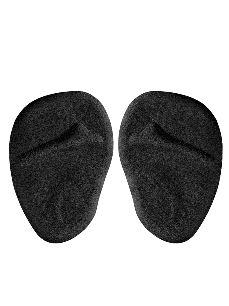 Miseyes High Heels Sweat Absorbent Breathable Massage Nonslip Forefoot Pad Thickened Silicone Flannel Half Palm Pad