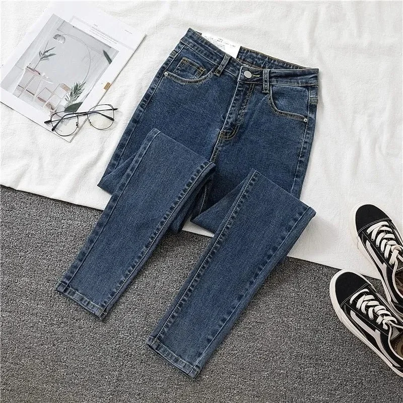 Women's Jeans Slim Thin Female Denim Pants Womens Jeans Spring Autumn Woman Stretch Bottoms Feminino Skinny Pants Women Trousers