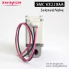 Original SMC VX220AA Solenoid Valve 24V 220V 1/4" BSP Direct 2 Way Post For Air Single Unit Fiber Laser Cutting Machine Parts