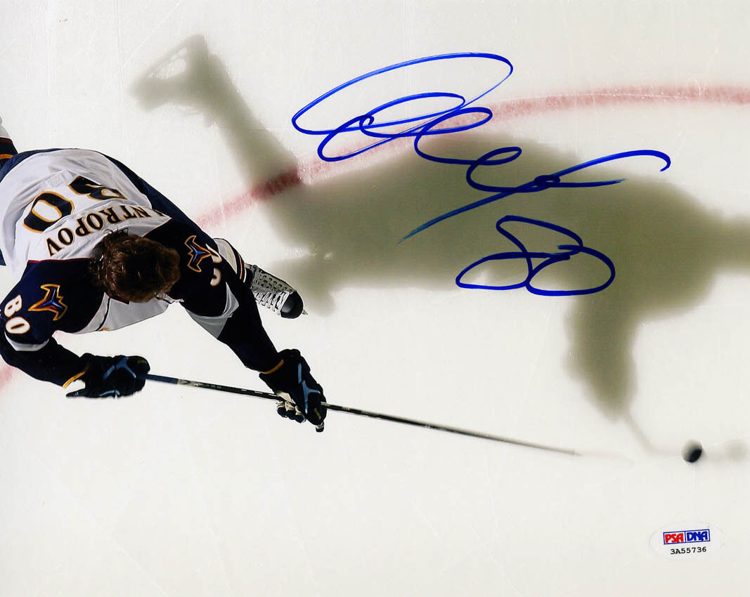 Nik Antropov SIGNED 8x10 Photo Poster painting Atlanta Thrashers ITP PSA/DNA AUTOGRAPHED