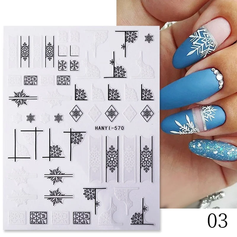 Dandelion Flower 3D Nail Stickers Women Face Abstract Butterfly Image Sexy Girl Christmas Slider Design Polish Nails Art Decals-Nail Inspo