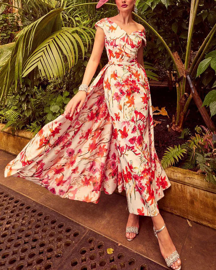 Romantic French Floral Dress