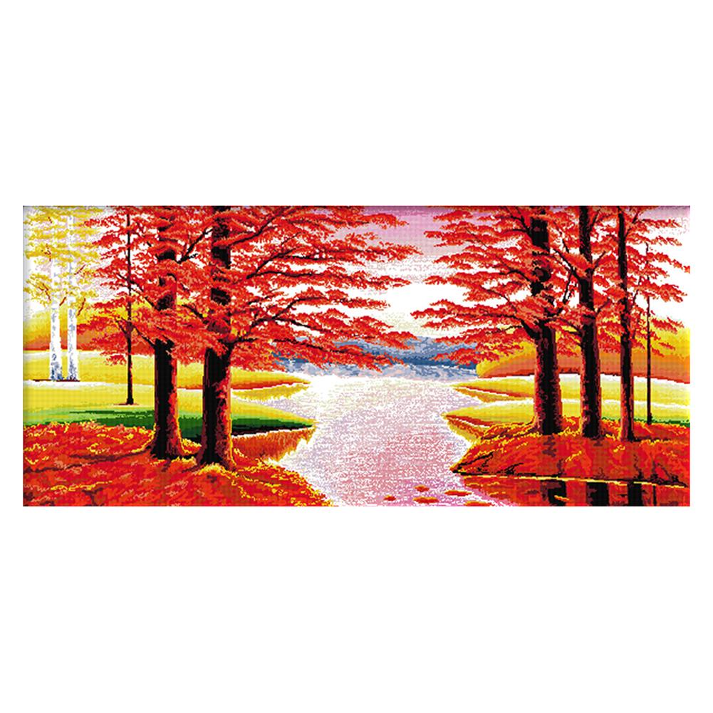 

Good Fortune - 14CT Stamped Cross Stitch - 118*57cm (Big Size), 501 Original