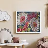 Watercolor Sunflower-14CT Stamped Cross Stitch 44*38cm/17.32*14.96in