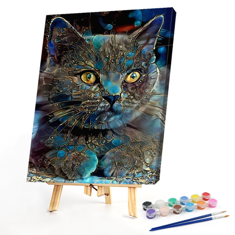 

40*50CM - Paint By Numbers - PsychedelicCat, 501 Original