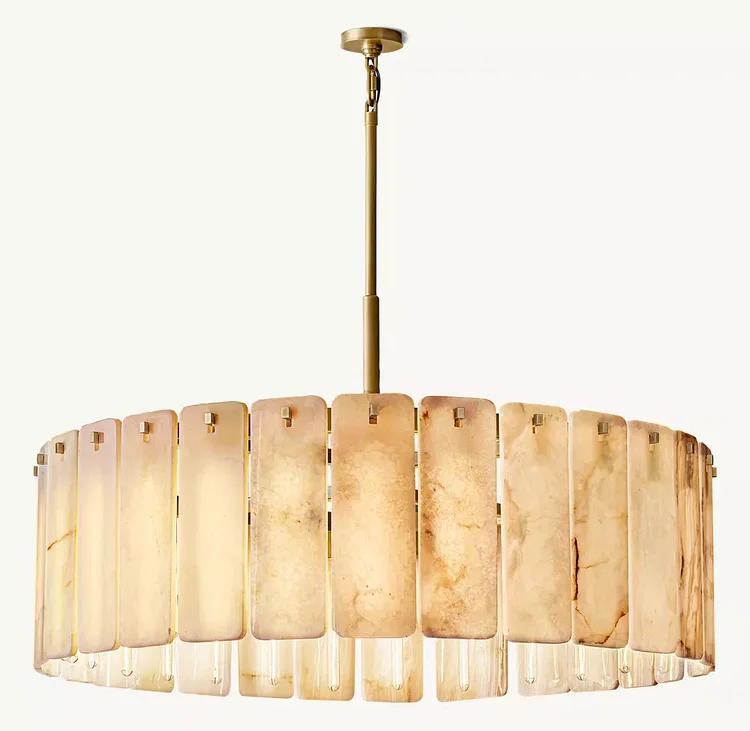 Clementine Onyx Round Chandelier 48" Vjlight