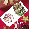6PCS Diamond Painting Christmas Cake Greeting Cards Congratulations Cards