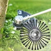 10inch Wire Brush Trimmer Head Universal Derusting Weeding Wheel w/ Adapter Kit