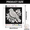 DIY Pearl Painting Bird for Home Wall Decor(25x25cm)
