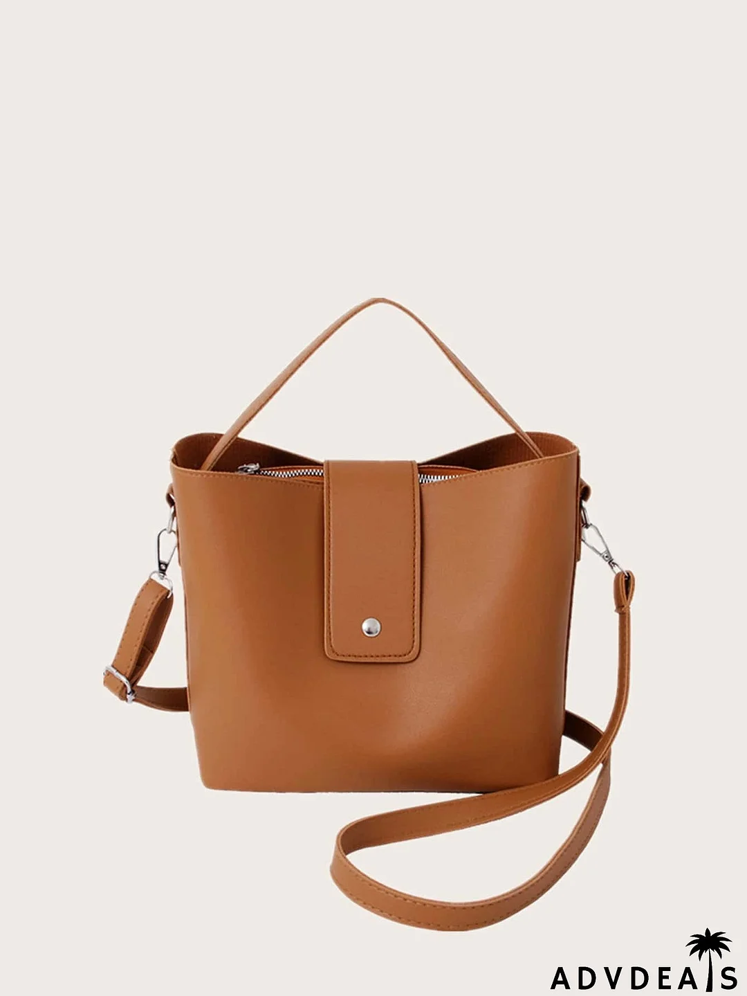 Minimalist Shoulder Bag With Inner Pouch