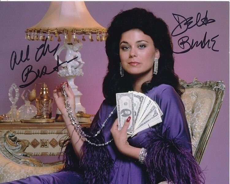 DELTA BURKE signed autographed FILTHY RICH KATHLEEN BECK 8x10 Photo Poster painting