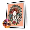 Diamond Painting -5D Full Round Drill Girl(50*40 CM)