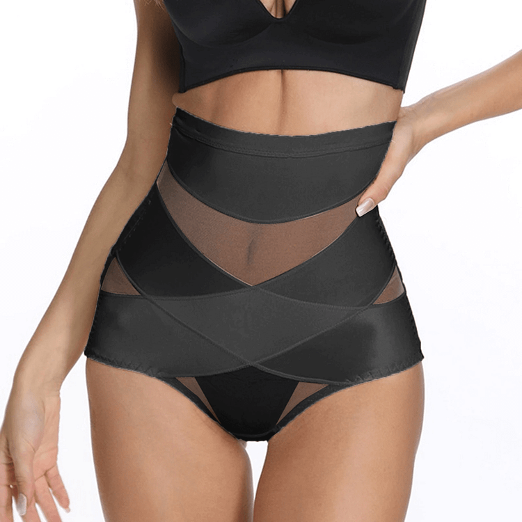 Women Seamless Cross Compression Abs Shaper Brief Radinnoo.com