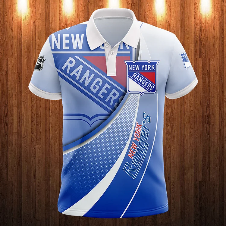 New York Rangers
Button Up Polo Shirt