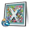 Butterfly Flower X 5D Partial Drill DIY Diamond Painting Kit 30*30cm