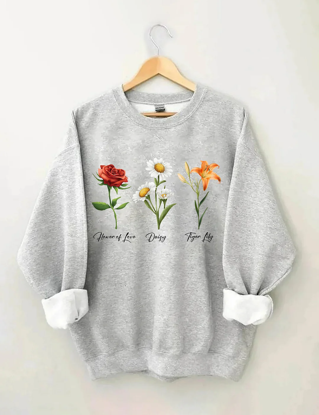 Flower Of Love Daisy Tiger Lily FDT Sweatshirt