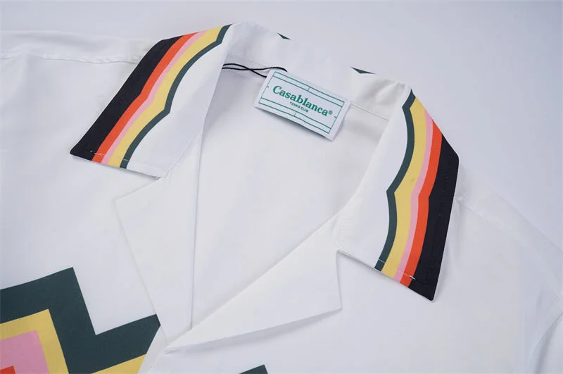 Casablanca 2023 new silk short-sleeved shirt