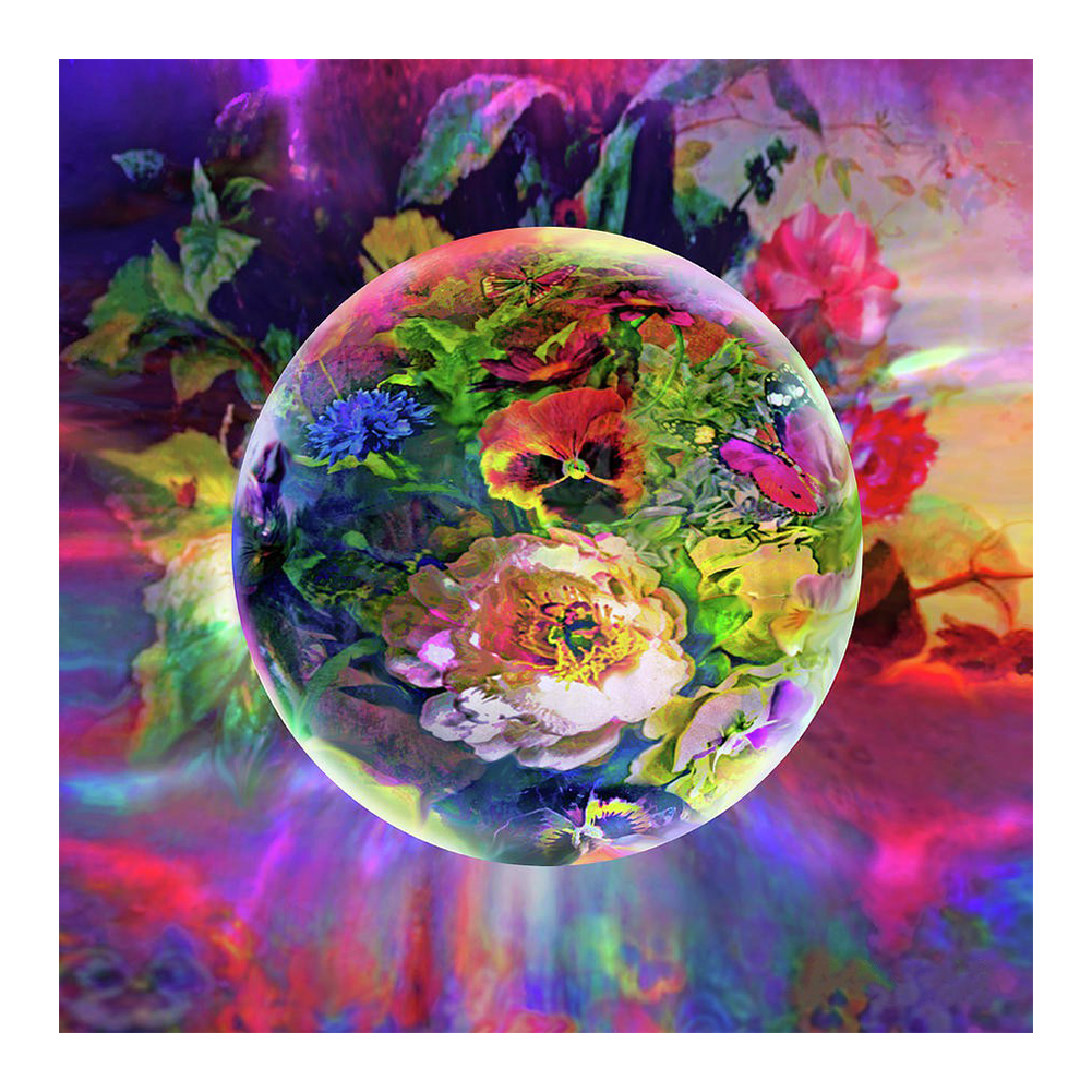 

Floral Crystal Ball - Round Drill Diamond Painting - 40*40CM, 501 Original