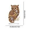 Fleur hibou-acrylique diamant ornement de bureau