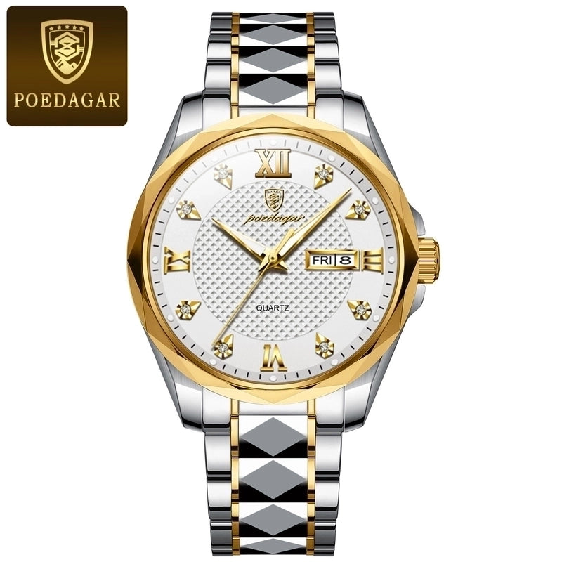 Business Geometric Butterfly Double Snap Quartz Men’s Watches