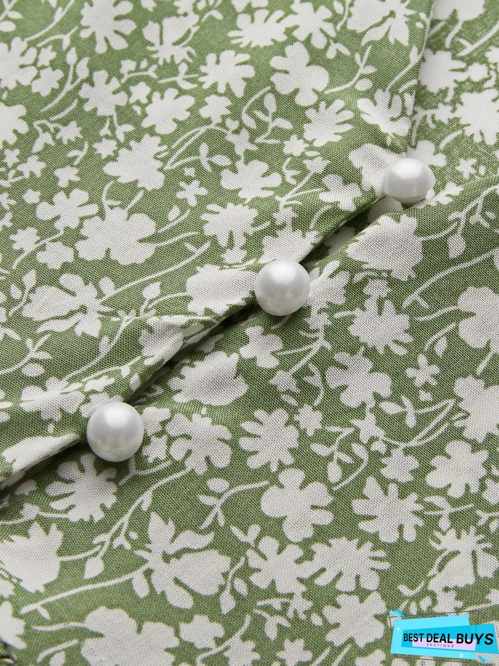 Boho Floral Print Short Sleeve Knee Length Dress