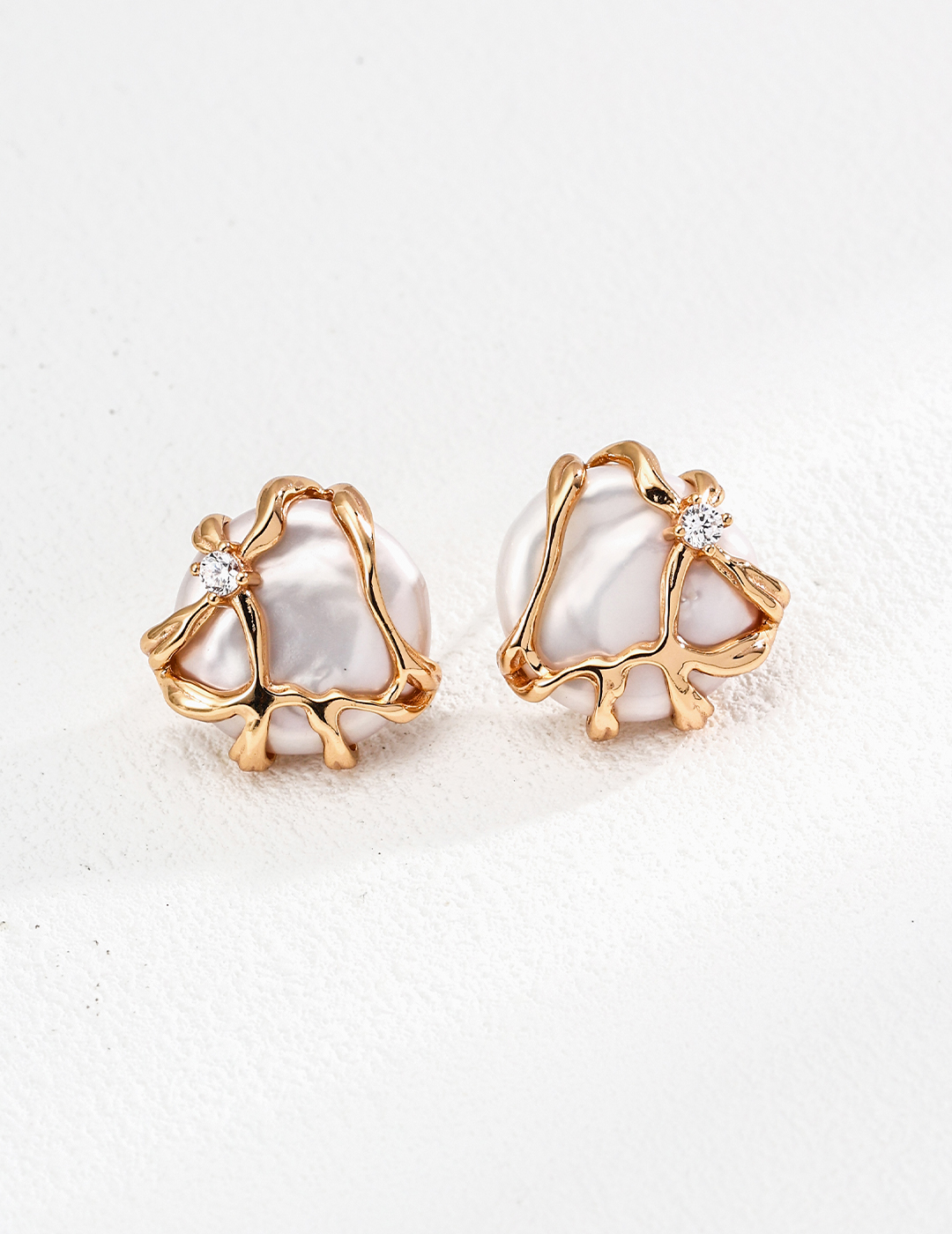 Water Flow Wrap Design Earrings