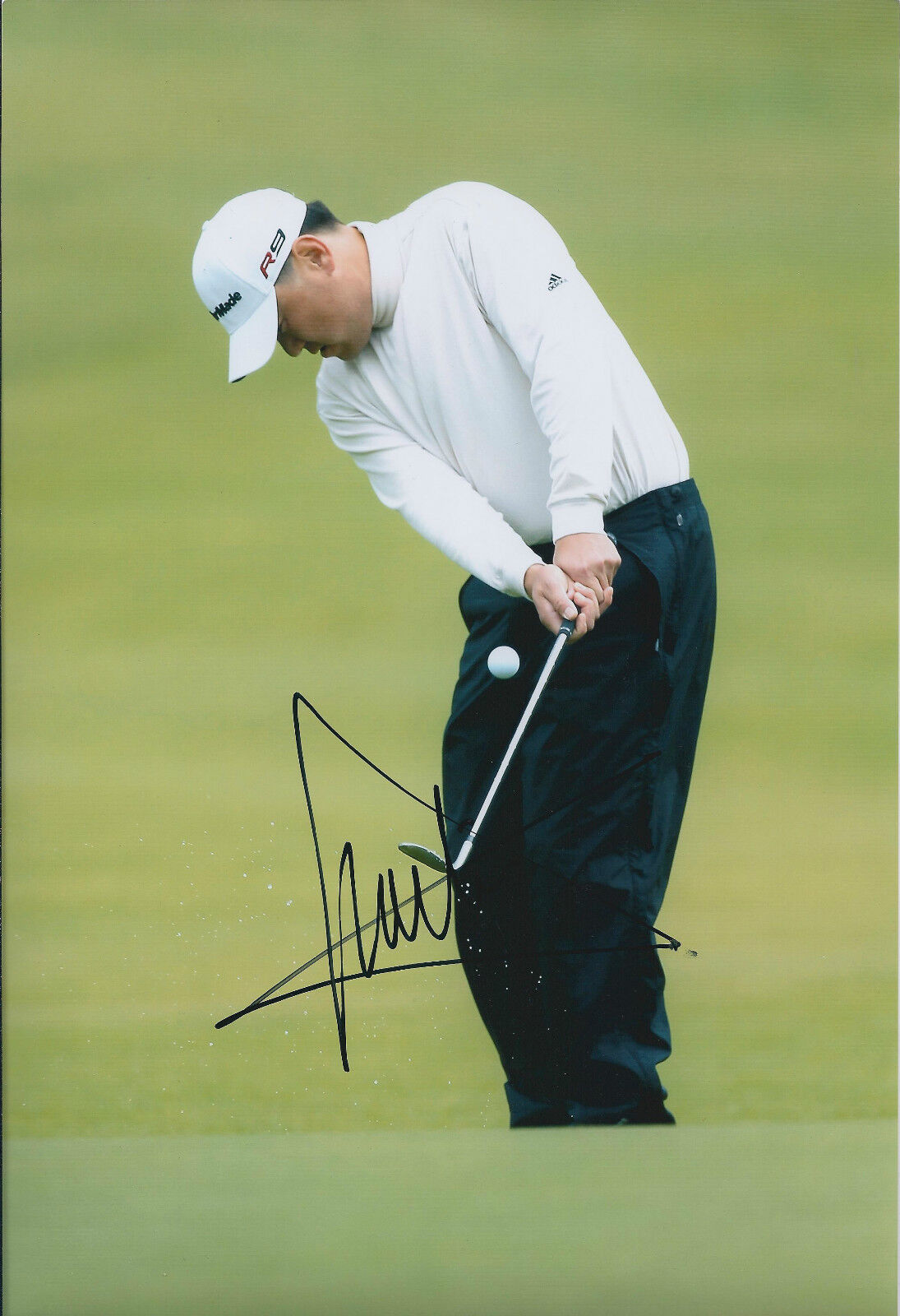 Charlie WI SIGNED AUTOGRAPH Golf 12x8 Photo Poster painting AFTAL COA PGA Tour South Korean