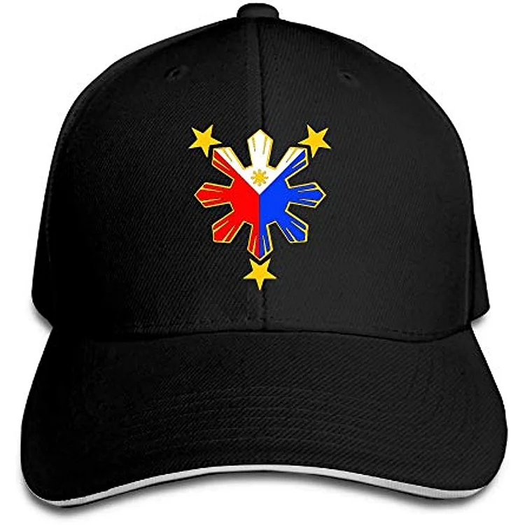 Filipino Flag Stars Trucker Hat Baseball Cap Adjustable Sandwich Hat