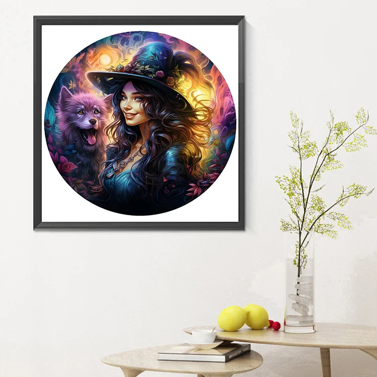 White Witch 40*60CM(Picture) Round Drill Diamond Painting