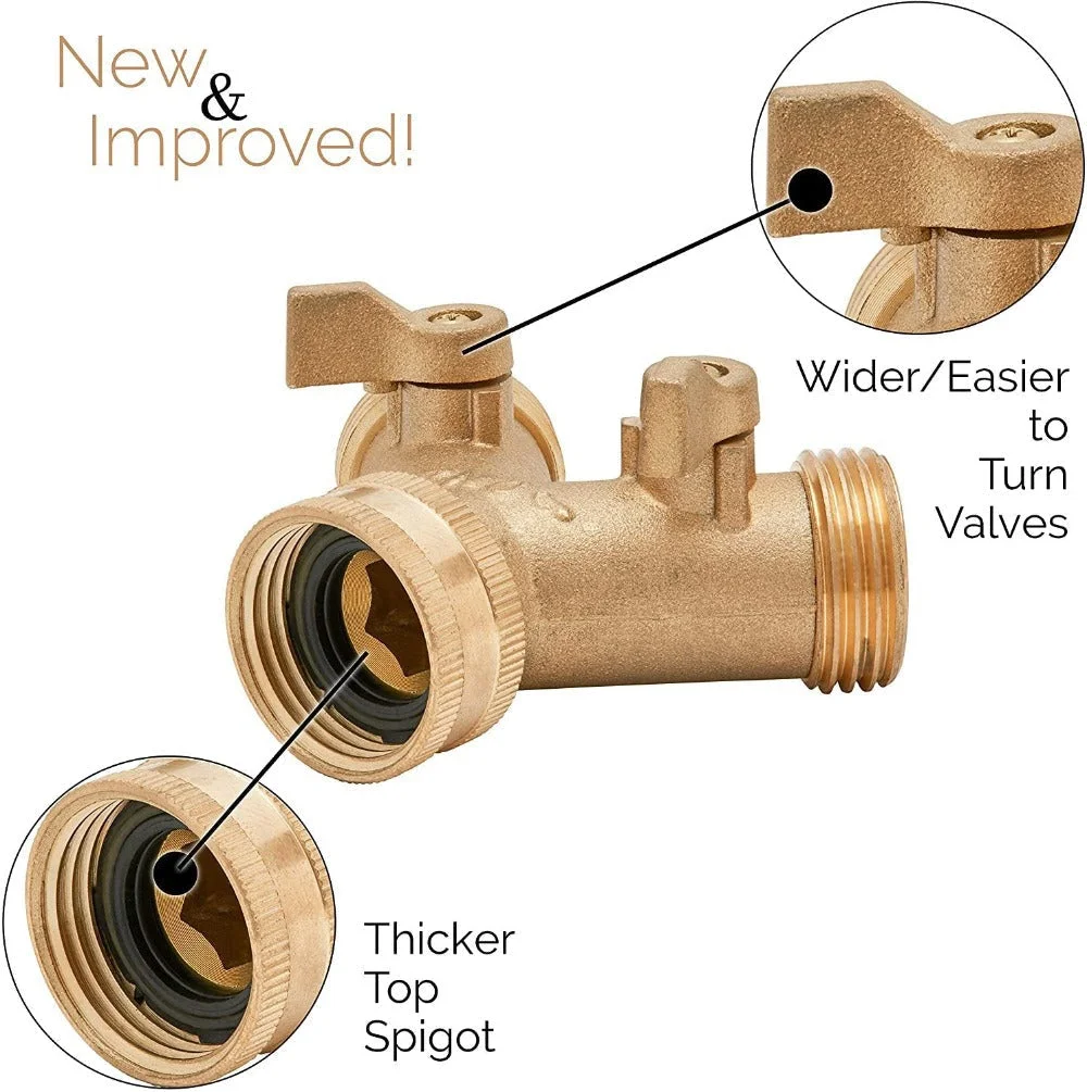 Brass Garden Hose Splitter