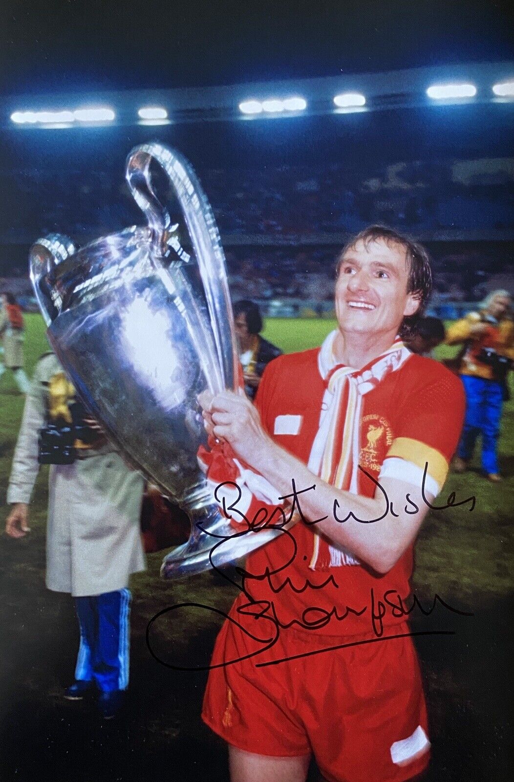 Phil Thompson Signed Liverpool 12x8 Photo Poster painting