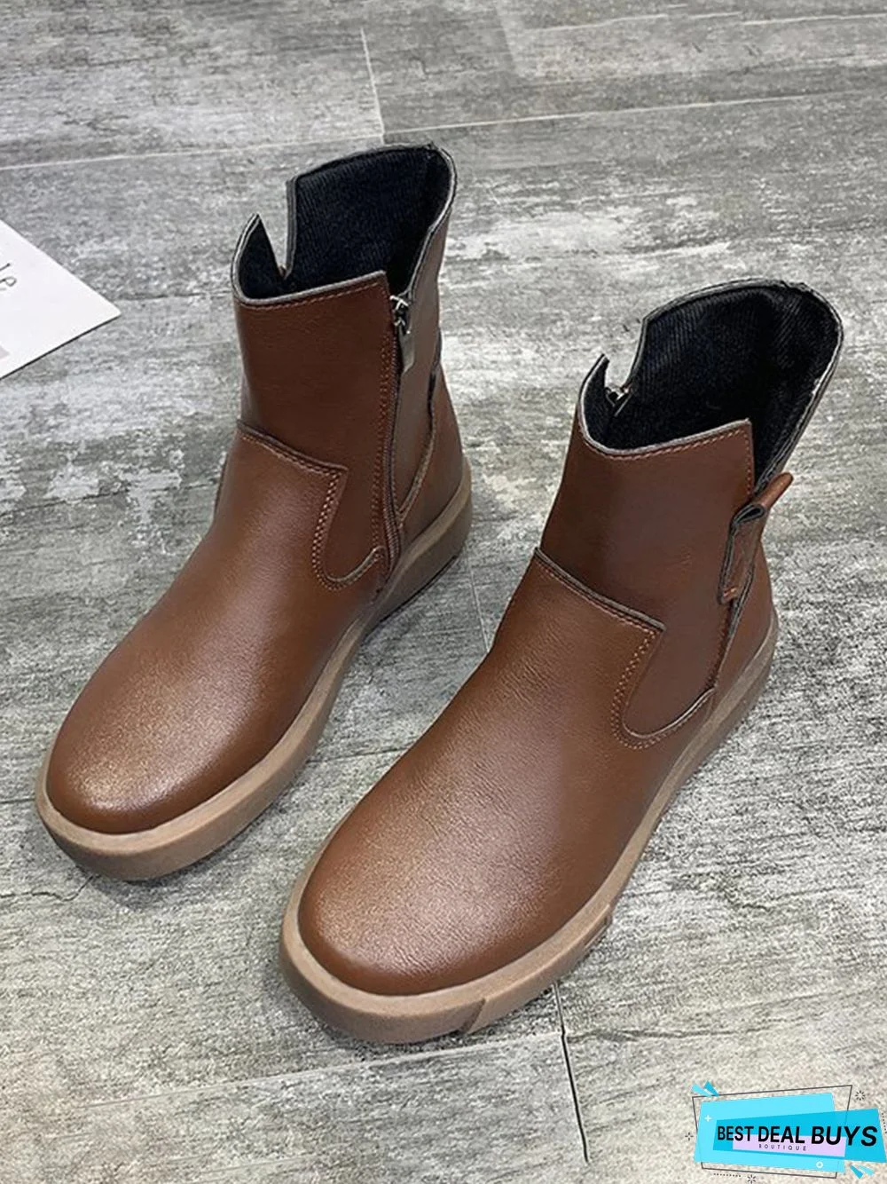 Vintage Leather Ankle Boots