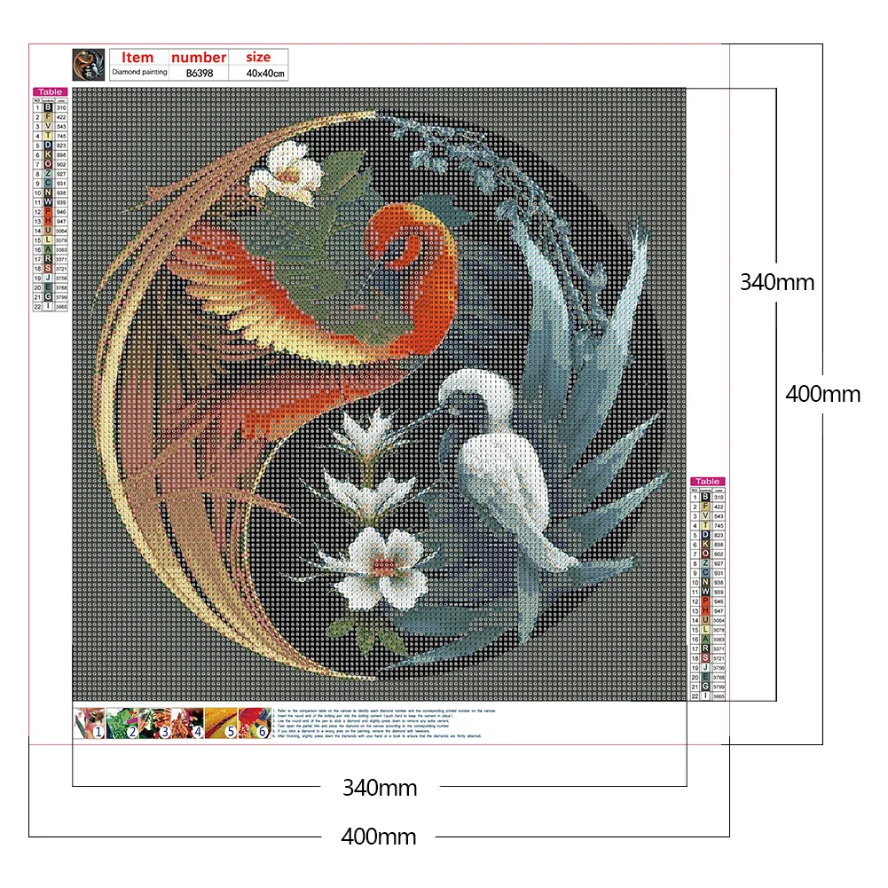 Diamond Painting - Full Round/Square Drill - Tai Chi Animals(30*30 - 50*50cm)
